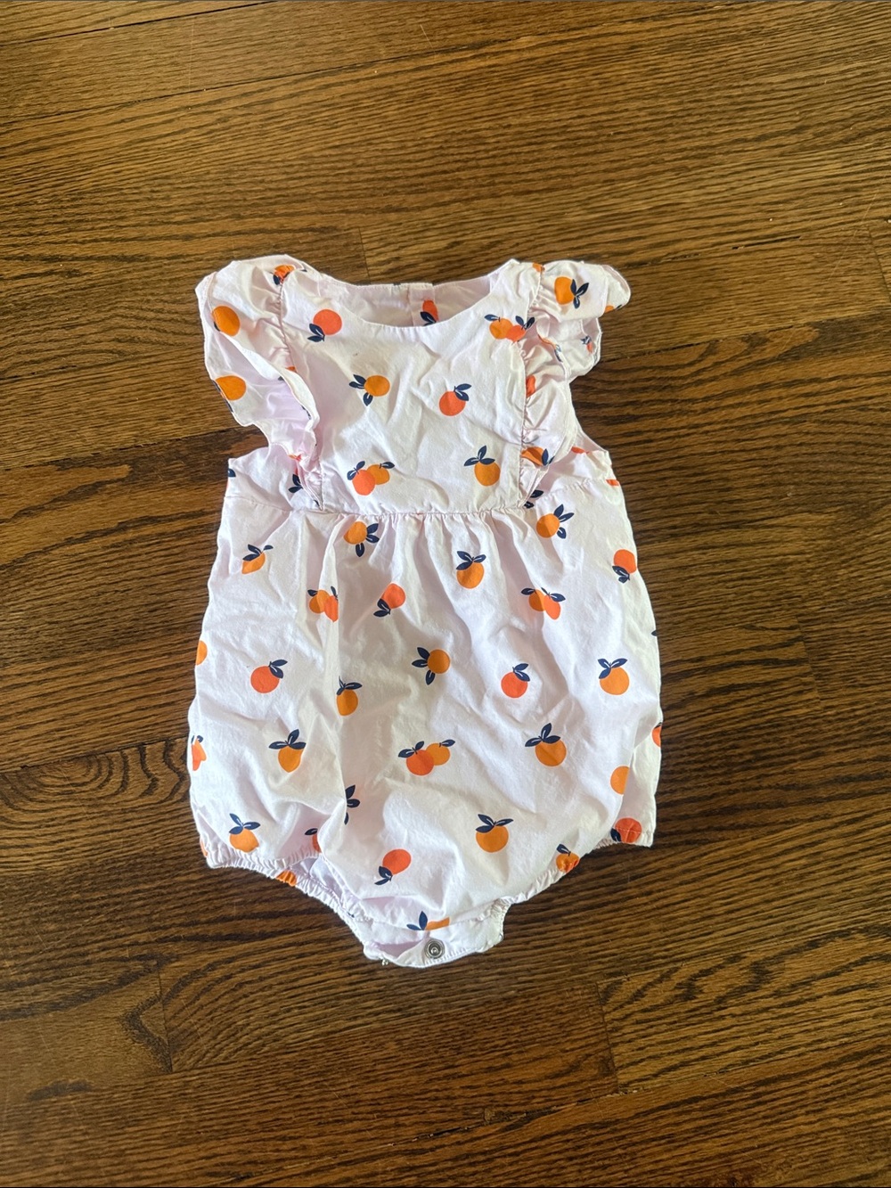 Jacadi Light Pink Fruit Print One-Piece